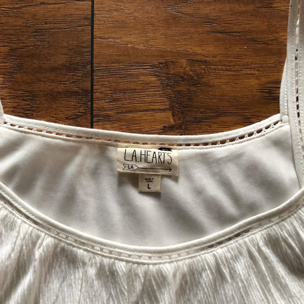PacSun bohemian mid drift ruffle tank by LA Hearts - Picture 4 of 8